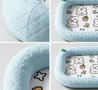 Vente en gros OEM, logo personnalisé, marque privée, fournisseur d'articles pour animaux, commande en gros, MOQ, lit pour lapin et chat en laine douce lavable pour chats et petits chiens