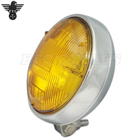 5.75 ''Chrome Classique Antique Phare De Moto pour Harley Motos Personnalisées