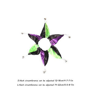 Collier pour chat et chien en satin écologique et durable pour Halloween, motif uni amusant et original pour costume de fête, accessoire pour animaux de compagnie pour déguisement de <span class=keywords><strong>clown</strong></span> - Product Image 2
