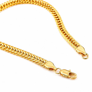 Bracelet chaîne queue de renard doré 6 mm unisexe, bijoux à maillons cubains, cadeau WSL023 - Product Image 3