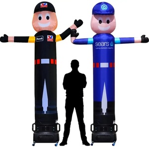 Không khí tùy chỉnh vũ trang trang phục Inflatable cho quảng cáo ngoài trời Inflatable sóng người đàn ông quảng cáo không khí Ống nhảy inflators - Product Image 1