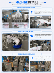 Machine de conditionnement par remplissage et scellage de 0,1 à 200 ml pour jus de fruits et sirop concentré de pulpe de fruits - Product Image 3