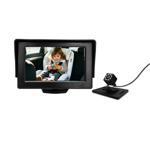 Monitor de Bebé para Auto de 4.3'' con Cámara de Visión Nocturna IR, Cámara para Auto para Monitoreo del Asiento Trasero y de Mascotas, Seguridad para Bebés y Niños - Product Image 6