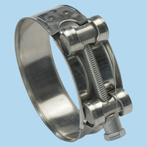 Collier de serrage à boulon en T réglable en acier inoxydable pour tuyau hydraulique en silicone à boulon unique robuste - Product Image 3