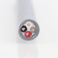 Cable de Control Flexible con Conductor de Cobre y Blindaje de PVC CY 4G2.5 LIBIN -20C~+70C para Automatización Industrial, Máquinas Herramienta y Equipos