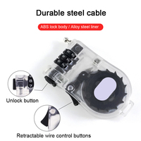 Serrure à combinaison CH-31 ABS, serrure à câble réglable, serrure à câble flexible