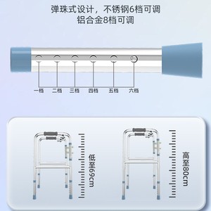 Multi Functional Walking Aid Adjustable Height Folding <b>Walker</b> For Elderly <b>Disabled</b> Rehabilitation Support - Product Image 3
