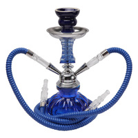 Ensemble de narguilé en verre jetable, narguilé citrouille, accessoires pour fumer, double/quatre tubes, mini narguilé pas cher, petit chicha, huka