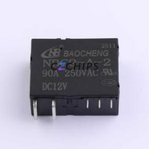 NBC9-A-2 DC12V 90A Magnetic Latching Relay Through hole Component (THT) Relay - Product Image 1