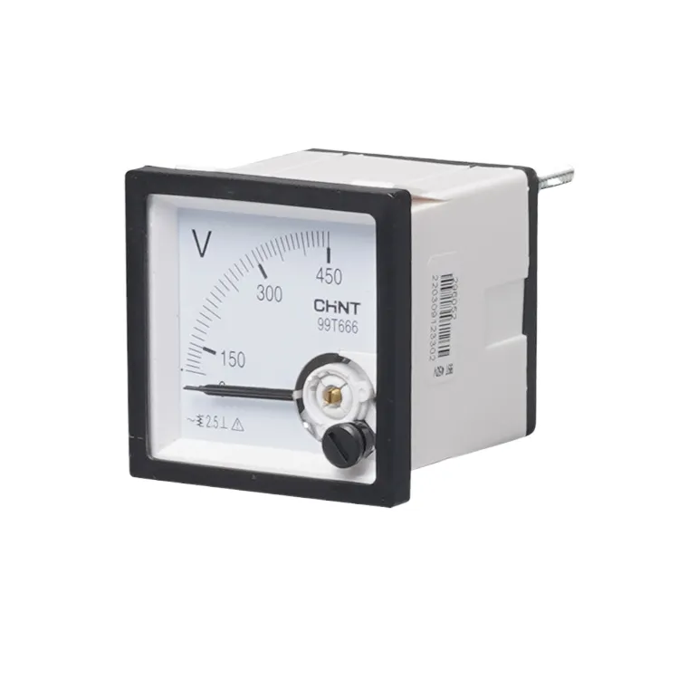 CHINT meteran listrik NP Seri Panel meter Analog meteran dudukan AC voltmeter