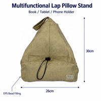 Support de tablette multifonctionnel personnalisé OEM, coussin de lecture pour lit et canapé, avec poche de rangement et poignée de transport