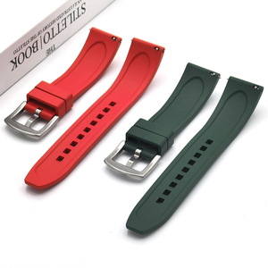 7サイズ ラバー交換用時計バンド FKM 18 19 20 21 22 23 24 mm スポーツスマートメンズ腕時計ベルト プレミアムピンバックル付き - Product Image 3