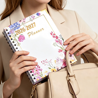Fabricante de Cuadernos Personalizados, Diseño 2026-2027, Cuaderno Planificador de Tapa Dura con Espiral y Bolsillo