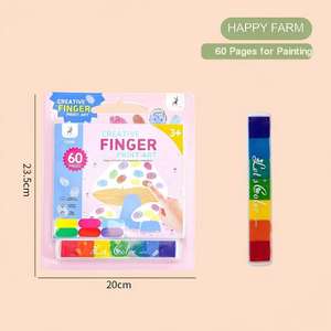 Kit <span class=keywords><strong>de</strong></span> Pintura con Dedos Creativo, Libro <span class=keywords><strong>de</strong></span> Arte <span class=keywords><strong>de</strong></span> Huellas Dactilares para Educación Temprana, Listo para Pintar, Juguete <span class=keywords><strong>de</strong></span> Dibujo, Libro <span class=keywords><strong>de</strong></span> Bocetos con Dedos para Niños - Product Image 5