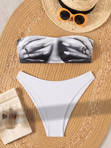 2026 New Style Unique Cool Girl Wild and Sexy Strapless 2 Piece Set Bikini with <b>Thongs</b> for Europe and America - Product Image 5