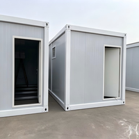 Maison conteneur préfabriquée à faible coût, assemblage rapide, maison modulaire en acier pour projet rural, logement temporaire