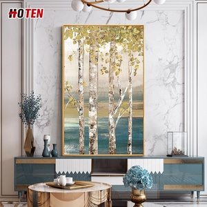 100% pura pittura a olio astratta dipinta a mano scelta della decorazione della famiglia per la vita e la sala da pranzo murale della parete della tela di Base - Product Image 3