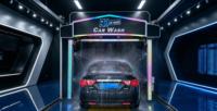 Machine de lavage de voitures en acier inoxydable entièrement automatique sans contact, robot lave-auto pour station-service, centre commercial, parking