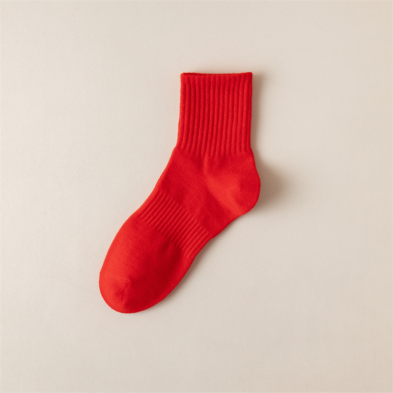 Red mid-calf