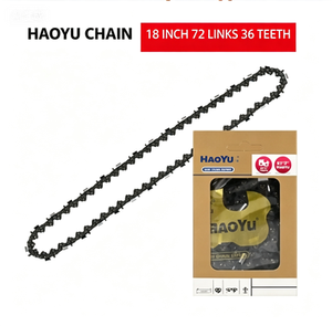 Chaîne de tronçonneuse Haoyu de 16 pouces, <span class=keywords><strong>64</strong></span> <span class=keywords><strong>maillons</strong></span> de transmission, 32 dents de coupe avec boîte de vente au détail, pas de <span class=keywords><strong>3</strong></span>/<span class=keywords><strong>8</strong></span> po / .325 pour tronçonneuse à essence/électrique - Product Image 4