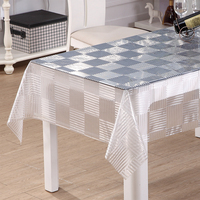 Nappe transparente en EVA RNPT, texture 3D à bulles, imperméable, facile à nettoyer, protection pour table à manger à domicile