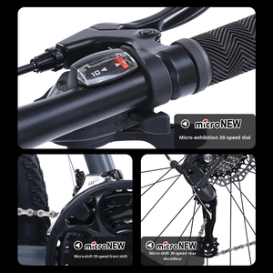 Pendolarismo per studenti e adulti/<span class=keywords><strong>escursionismo</strong></span> freno a disco a 21 velocità telaio in acciaio Mountain Bike ammortizzante sospensione anteriore pedali ordinari - Product Image 4