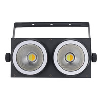 Audiencia de dos ojos de 200W LED con barra de luz lateral COB, luz de relleno para actuación de boda, luz de escenario controlada por DMX