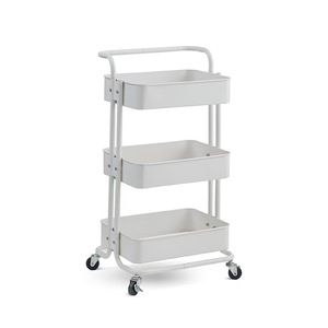 Chariot de rangement en <span class=keywords><strong>métal</strong></span> pour la maison, grand modèle, 3/4 étages, design moderne non pliable, pour l'organisation de la cuisine, rangement des <span class=keywords><strong>épices</strong></span> - Product Image 4