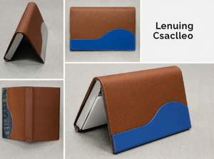 Porte-cartes de visite en cuir PU personnalisé avec fermeture à bouton, design multifonctionnel et tendance, modèle Prahi Techne Coats Private Limited - Product Image 2