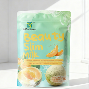 wins town Green tea Non-Dairy Creamer hami melon <b>powder</b> <b>collagen</b> beauty slim <b>powder</b> tea slim milk - Product Image 1
