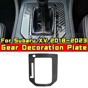 Placa Decorativa de Fibra de Carbono para la Palanca de Cambios de Subaru XV 2018-2023, para Volante a la Derecha/Izquierda, Modificación de la Placa de la Palanca de Cambios - Product Image 2