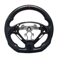 Nouveau produit phare : Volant en cuir perforé avec fibre de carbone et LED pour Infiniti G27 G37
