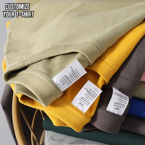 高品質100%コーマ綿ヘビーコットンメンズTシャツ卸売ストリートウェアTシャツ、カスタムロゴプリントDTGオーバーサイズデザイン - Product Image 1