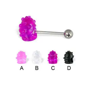 Bijou de <span class=keywords><strong>piercing</strong></span> de la langue en forme de pénis - Product Image 1