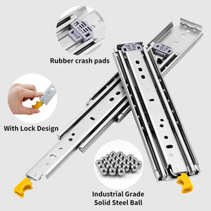 Yenuo Nhiệm Vụ Nặng Nề Thép Ngăn Kéo Slide 1 Cặp 16 "-40" Đầy Đủ Mở Rộng Bóng Mang Thiết Kế Công Nghiệp (76Mm)-500lbs - Product Image 5