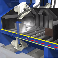 Máquina de Granallado de Alta Productividad Q69 de 90kw para Limpieza de Superficies, Tuberías de Acero y Estructuras
