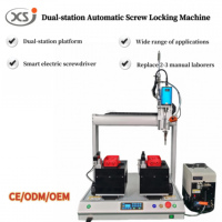 Machine de serrage automatique de vis à double station, à commande électrique et à alimentation pneumatique, adaptée aux vis M1.7-M5.0
