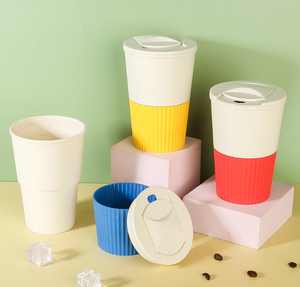 Vaso Minimalista <span class=keywords><strong>de</strong></span> Paja <span class=keywords><strong>de</strong></span> Trigo y Plástico con Logotipo Personalizado, Ecológico, Libre <span class=keywords><strong>de</strong></span> BPA, PP, Sublimación, Venta al por Mayor <span class=keywords><strong>para</strong></span> Uso en Restaurantes - Product Image 6
