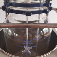 Réacteur en verre monocouche de 1l ~ 200l, modèle cylindrique