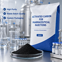 Charbon actif à haute teneur en iode pour la décoloration des solutions injectables pharmaceutiques et la purification des liquides