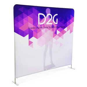 Portable Adjustable Tension Fabric Display <b>Stand</b> Custom Printed Wall <b>Backdrop</b> for Sports Promotion Photos Trade Shows - Product Image 1
