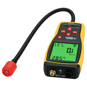 Détecteur de fuite de gaz numérique haute précision CH4 Méthane Testeur de gaz combustible en plastique ABS Alimenté par batterie Alarme lumineuse - Product Image 1