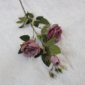 Ramo de Rosas de Seda de Ramas Largas, Estilo Europeo Retro, Decoración Floral Hecha a Mano para el Día de San Valentín, Hogar, Hotel, Restaurante - Product Image 6