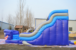Giá tốt nhất cá mập Inflatable trượt nước <span class=keywords><strong>inground</strong></span> Hồ bơi nhỏ thổi lên trượt nước với hồ bơi cho trẻ em - Product Image 6