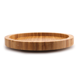 Bandeja redonda giratoria para armario de cocina, mesa de encimera giratoria de 10 pulgadas, estante de bambú Natural para especias, Suzan - Product Image 3