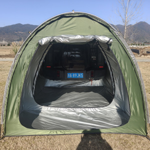 SUV-tent aanbouw voor kamperen, autotenten voor SUV-achterkleptenten met opbergruimte, eenvoudig op te zetten auto-kampeercompartimententent - Product Image 2