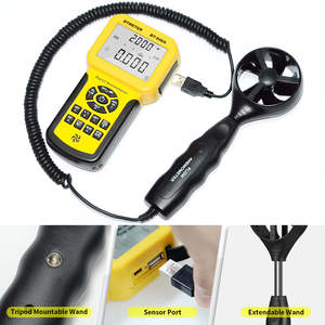 846A HLK-Anemometer mit Hintergrund beleuchtung misst Luftstrom geschwindigkeit <span class=keywords><strong>CFM</strong></span> Wind Speed & Temp <span class=keywords><strong>Tester</strong></span> Elektrische Ausrüstung - Product Image 3