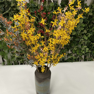 Flores Artificiales de Forsythia de Tela de Seda, Decoración para el Hogar, Estilo Chino, 116 cm, QYY-709 - Product Image 1