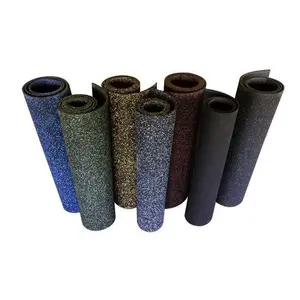 Anti-slip Gym Rubber Flooring Rolls Tiles Sports Equipments Rubber