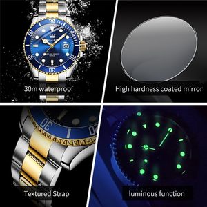 Reloj de Pulsera de Cuarzo Analógico de Negocios para Hombre, de Lujo, con Esfera Grande, de Acero Inoxidable, con Esfera Luminosa y Cierre de Hebilla Tang, de China - Product Image 5